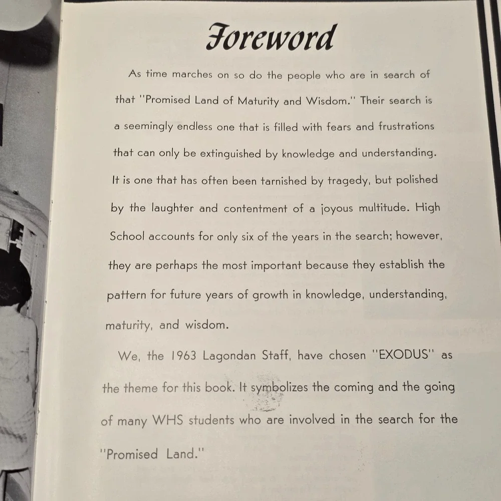 1963 Lagondan Yearbook Winfield High School Kansas Vintage School Memorabilia‎
